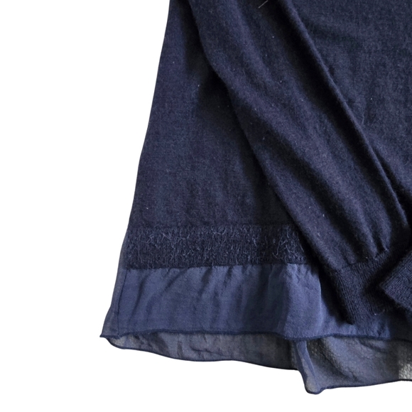 Joie Navy Blue Tissue Sweater Top Small - Picture 2 of 3